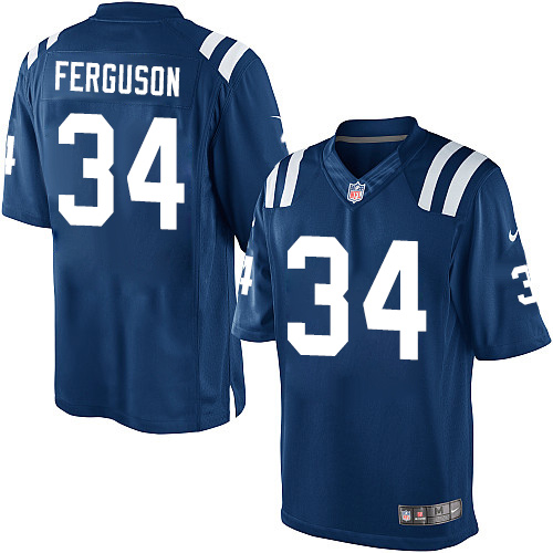 Men's Limited Josh Ferguson Nike Jersey Royal Blue Home - #34 NFL Indianapolis Colts